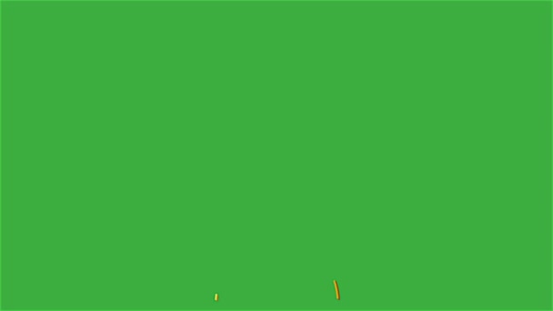 Animationsvideolinie Auf Grünem Hintergrund — Stockvideo
