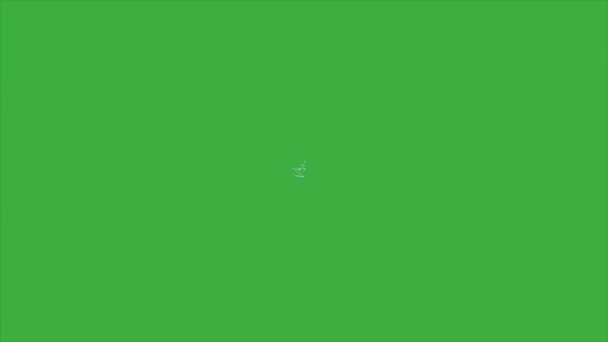Animation Video Loop Energy Element Effect Green Screen Background — Stock Video