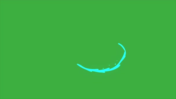 Animação Vídeo Loop Efeito Elemento Líquido Fundo Tela Verde — Vídeo de Stock