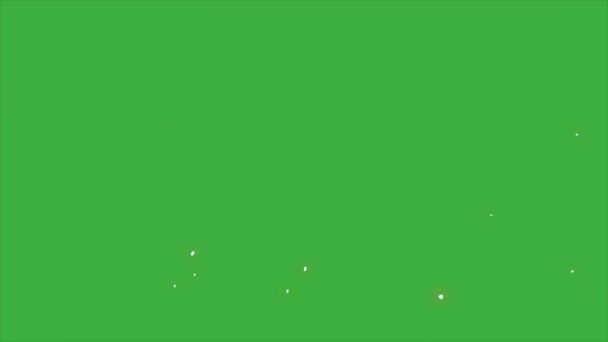 グリーンスクリーン背景のアニメーションビデオループエネルギー要素 — ストック動画