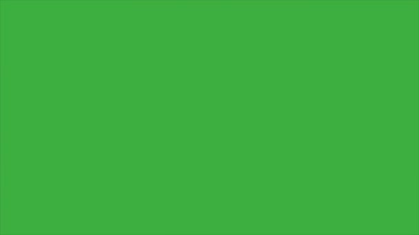 緑のスクリーンの背景のアニメーションビデオループファイア要素 — ストック動画