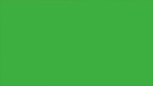 绿色屏幕背景下的动画视频循环烟雾元素 — 图库视频影像