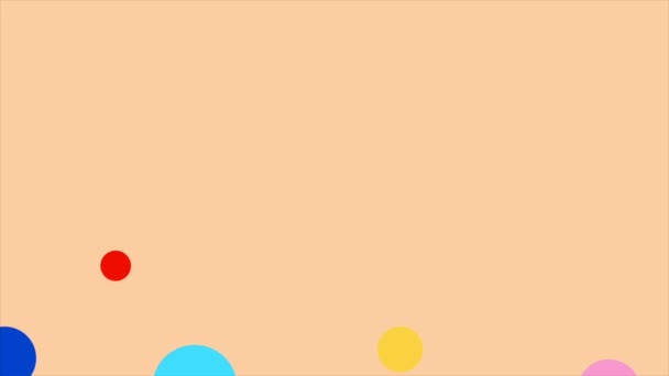 Boucle Animation Vidéo Abstraite Cercle Fond Déplaçant Vers Haut — Video