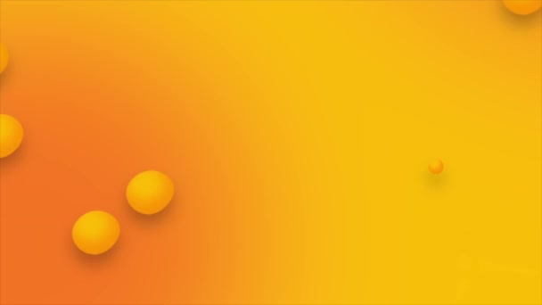 Animation Video Circle Moving Yellow Gradient Background — Stock Video