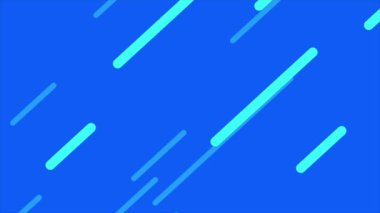 Animasyon video döngüsü çizgisi mavi arkaplan üzerinde hareket ediyor