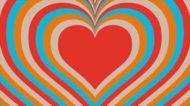 Animasyon video döngüsü aşk işareti hareket ediyor