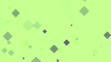  Animasyon video döngü kare simgesi bulanık efektli yeşil arkaplan üzerinde hareket