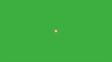  Yeşil ekran arka planında canlandırma video havai fişeği