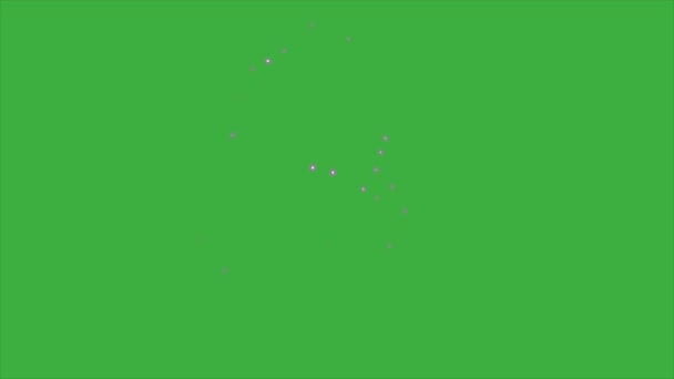 Animation Video Fyrverkeri Grön Skärm Bakgrund — Stockvideo