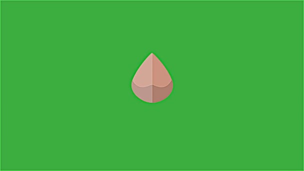 鼻子在绿色屏幕背景上移动的视频动画 — 图库视频影像