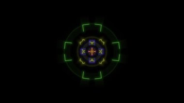 Animasyon video döngüsü soyut neon ışık, vj döngü video için iyi 