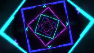 Animasyon video döngüsü soyut neon ışık, vj döngü video için iyi 