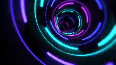 Animasyon video döngüsü soyut neon ışık, vj döngü video için iyi 