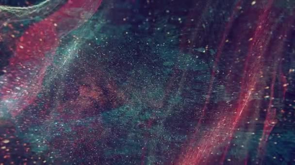 Animatie Video Galaxy Achtergrond Met Ruis Textuur Effect Achtergrond — Stockvideo
