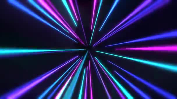 Animacja Wideo Pętla Abstrakcyjny Neon Światło Dobre Dla Pętli Wideo — Wideo stockowe
