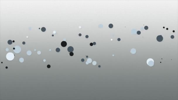 Cercle Boucle Vidéo Animation Déplaçant Sur Fond Blanc — Video