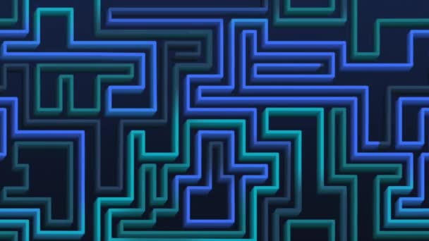 Animation Video Loop Labyrinth Moving — Stock Video