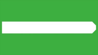 Yeşil ekran arkaplanındaki canlandırma video döngü çubuğu