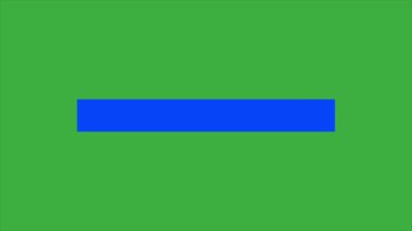 Yeşil ekran arkaplanındaki canlandırma video döngü çubuğu