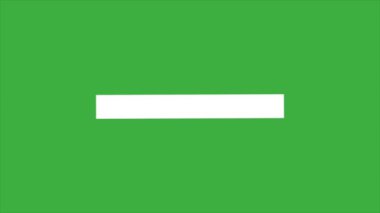 Yeşil ekran arkaplanındaki canlandırma video döngü çubuğu