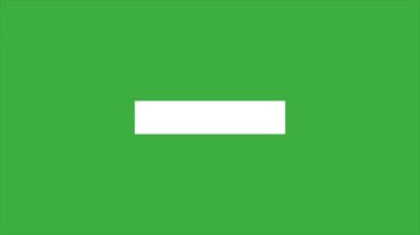 Yeşil ekran arkaplanındaki canlandırma video döngü çubuğu