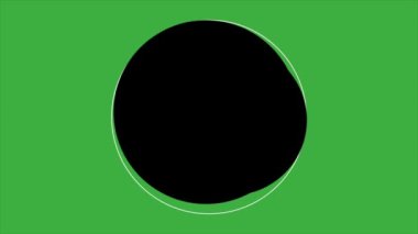 Yeşil ekran arkaplanındaki canlandırma video döngüsü