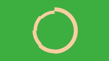 Yeşil ekran arkaplanındaki canlandırma video döngüsü