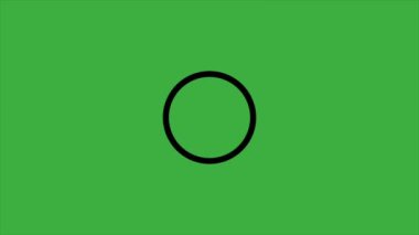 Yeşil ekran arkaplanındaki canlandırma video döngüsü