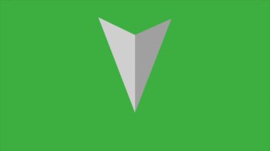 Yeşil ekran arkaplanındaki canlandırma video döngü işaretçisi