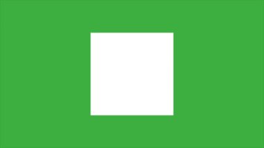 Yeşil ekran arkaplanındaki canlandırma video döngü karesi