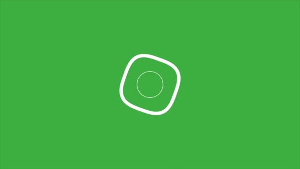 Animation Video Loop Abstract Green Screen Background — Stock Video