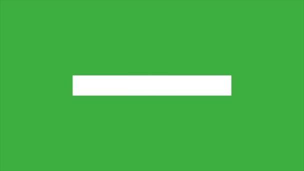 Barra Del Loop Video Animazione Sullo Sfondo Dello Schermo Verde — Video Stock