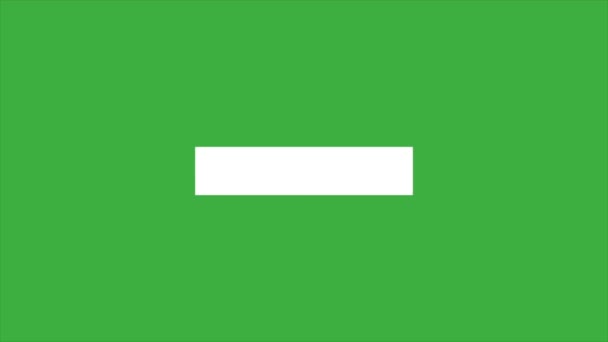 绿色屏幕背景下的动画视频循环栏 — 图库视频影像