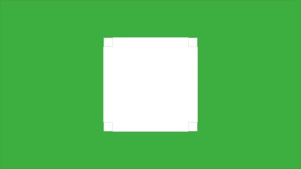 Yeşil Ekran Arkaplanındaki Canlandırma Video Döngü Karesi — Stok video