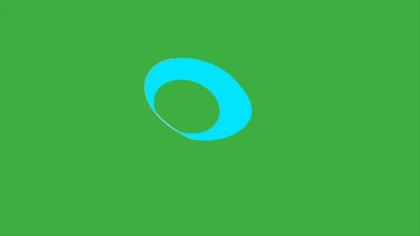 Animation Video Loop Speech Bubble Green Screen Background Video Stock