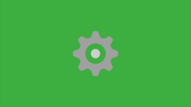 Yeşil ekran arka planında animasyon video işaret teçhizatı