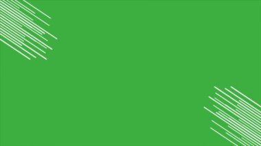 Yeşil ekran arkaplanındaki canlandırma video soyut şekil arkaplanı 