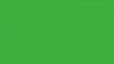 Animasyon video döngüsü duman elemanı çizgi film efekti yeşil ekran arkaplanı üzerinde, video geçiş için iyi