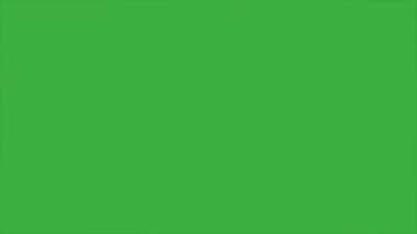 Animasyon video döngüsü soyut element çizgi film efekti yeşil ekran arkaplanı üzerinde, video geçiş için iyi