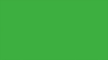 Animasyon video döngüsü elektrik elemanı çizgi film efekti yeşil ekran arkaplanı üzerinde, video geçiş için iyi 