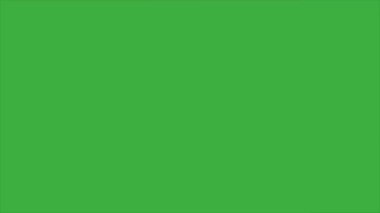 Animasyon video döngüsü buz element çizgi film efekti yeşil ekran arkaplanı üzerinde, video geçiş için iyi 