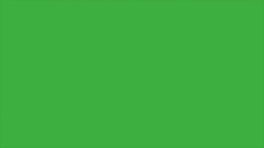 Animasyon video döngüsü buz element çizgi film efekti yeşil ekran arkaplanı üzerinde, video geçiş için iyi 