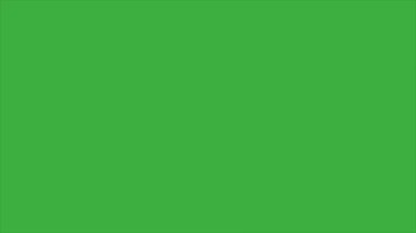 Animasyon video döngüsü buz element çizgi film efekti yeşil ekran arkaplanı üzerinde, video geçiş için iyi 