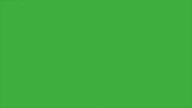 Animasyon video döngü çizgisi elemanı çizgi film efekti yeşil ekran arkaplanı üzerinde, video geçiş için iyi