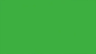 Animasyon video döngüsü sıvı element çizgi film efekti yeşil ekran arkaplanı üzerinde, video geçiş için iyi