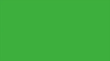 Animasyon video döngüsü sıvı element çizgi film efekti yeşil ekran arkaplanı üzerinde, video geçiş için iyi