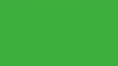 Animasyon video döngüsü sıvı element çizgi film efekti yeşil ekran arkaplanı üzerinde, video geçiş için iyi