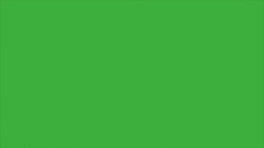 Animasyon video döngü çizgisi elemanı çizgi film efekti yeşil ekran arkaplanı üzerinde, video geçiş için iyi 