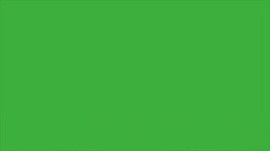 Animasyon video döngüsü sihirli yıldız element çizgi film efekti yeşil ekran arkaplanı üzerinde, video geçiş için iyi