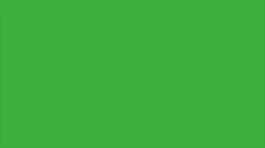 Animasyon video döngüsü sihirli yıldız element çizgi film efekti yeşil ekran arkaplanı üzerinde, video geçiş için iyi